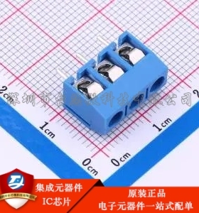 1x3P 5mm 直插 排数:1 每排P数:3 MX301-5.0-03P-BU01-Cu-Y-A 插