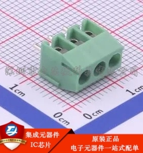 1x3P 3.5mm 直插 排数:1 每排P数:3 DB301V-3.5-3P-GN-S 插件,P=3