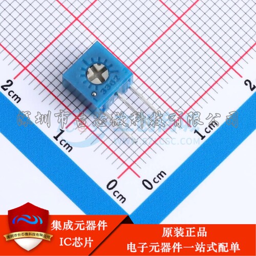 3362X-1-101LF 插件-3P,7x6.8mm 可调电阻/电位器 100Ω ±10% 50