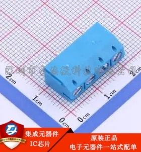 1x4P 5mm 直插 排数:1 每排P数:4 DB301V-5.0-4P-BU-S P=5mm 螺钉