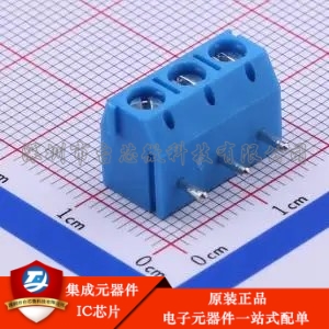1x3P 5mm 弯插 排数:1 每排P数:3 DB301R-5.0-3P-BU-S 弯插,P=5mm