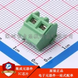 1x2P 5.08mm 排数:1 每排P数:2 DB127L-5.08-2P-GN-S 插件,P=5.08