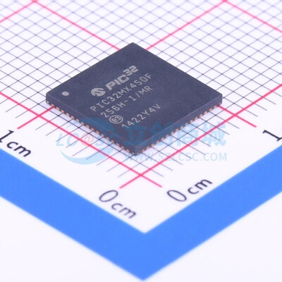 单片机(MCU/MPU/SOC) PIC32MX450F256H-I/MR QFN-64 MICROCHIP(美