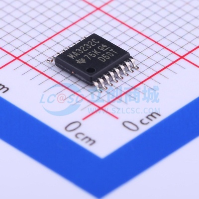 RS232芯片 MAX3232CPW TSSOP-16 TI/德州 电子元器件配单原装正品