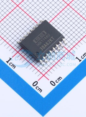仪表放大器 INA114AU/1K SOIC-16 TI/德州 电子元件配单原装正品