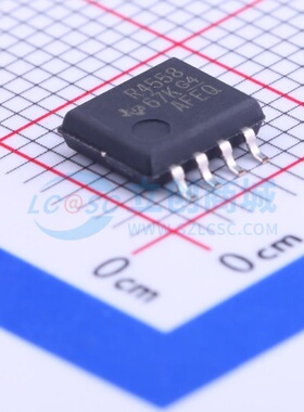 运算放大器 RC4558PSR SOIC-8 TI/德州 电子元器件配单原装正品