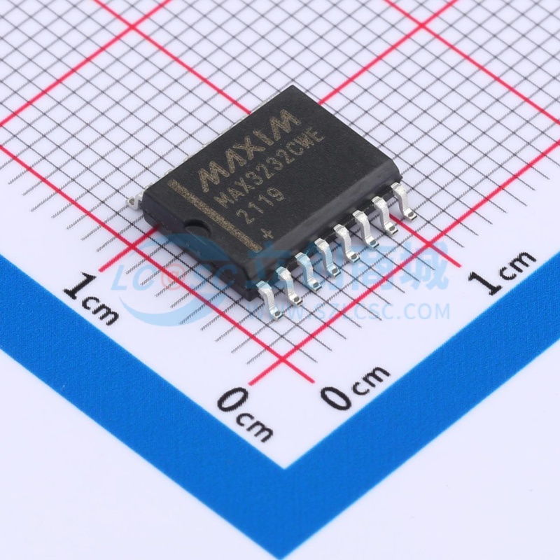 RS232芯片 MAX3232CWE+ SOIC-16 MAXIM(美信) 电子元器件原装正品