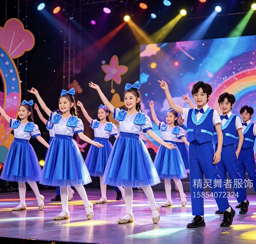六一儿童节合唱演出服中小学生男女童红歌舞蹈诗歌朗诵表演服装