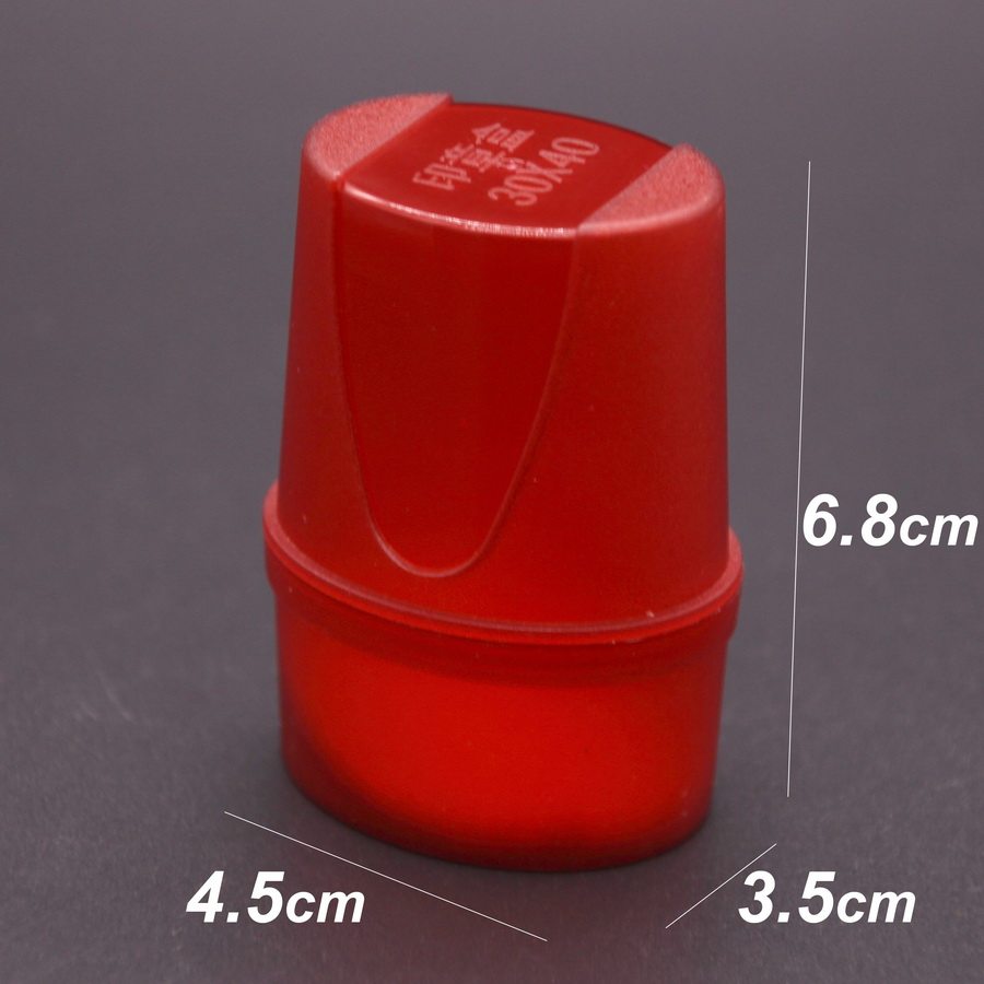 椭圆形小号塑料盒印章收纳盒印章盒胶章盒胶皮章储存盒子印鉴盒