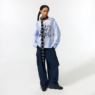 翻领透气上衣T恤撞色长袖 CONP 美式 威士顿庄园队球衣 24AW