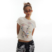 沙滩美梦 CONP 24SS 星星项链蝴蝶结音符彩纱T恤