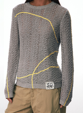 CONP 25AW “轨迹”提花针织T恤