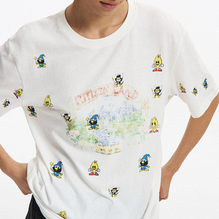 CONP 微麻肌理小人国贴图T恤 25SS