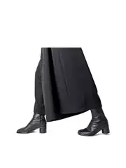 6cm High-Heeled Men's Tabi Split-Toe Shoes, Genuine Leather Short Boots, Pig's Trotters Shoes, Horse Hoof Shoes, Sheep's Hoof Shoes, Pig's Foot Shoes, Unisex Shoes