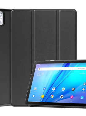适用于TCL TAB 10s 9080G皮套 2022款三折卡斯特带休眠保护套