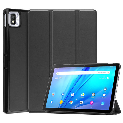 适用于TCL TAB 10s 9080G皮套 2022款三折卡斯特带休眠保护套