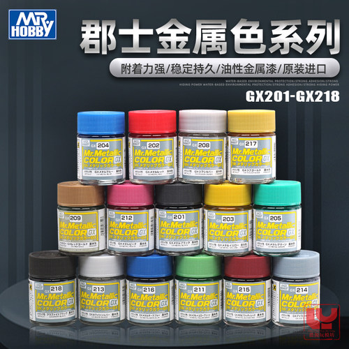 郡士拼装手办金属亮彩色硝基油漆