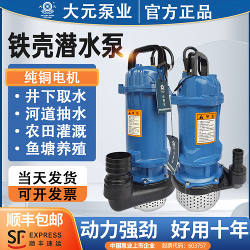 铸铁潜水泵大元加厚铸铁电动