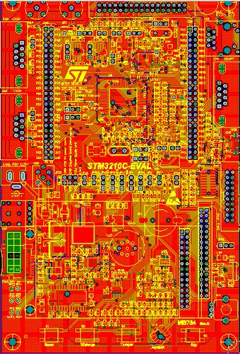 STM32F107开发板pcb stm32f107原理图pcb f107电路pcb stm32f107