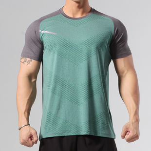 健身衣跑步运动套装男女宽松速干上衣T恤短袖田径训练服马拉松