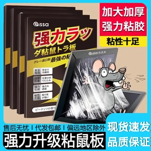 进口胶水老鼠粘强力粘鼠板胶粘大老鼠贴超强家用神器一窝端黏鼠板