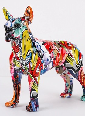 Art Creative Simple Colorful Boston Terrier Small English Re