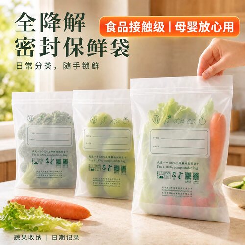 PLA+PBAT可降解保鲜袋密实袋