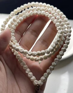 镇店之宝数星星6x5石玉料骨瓷白星月菩提大留白女士多圈新品直播