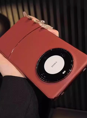 适用华为mate80pro手机壳超薄酒红皮纹mate70pro新款保护套mate60轻奢高级感女80promax全包防摔mate60RS简约