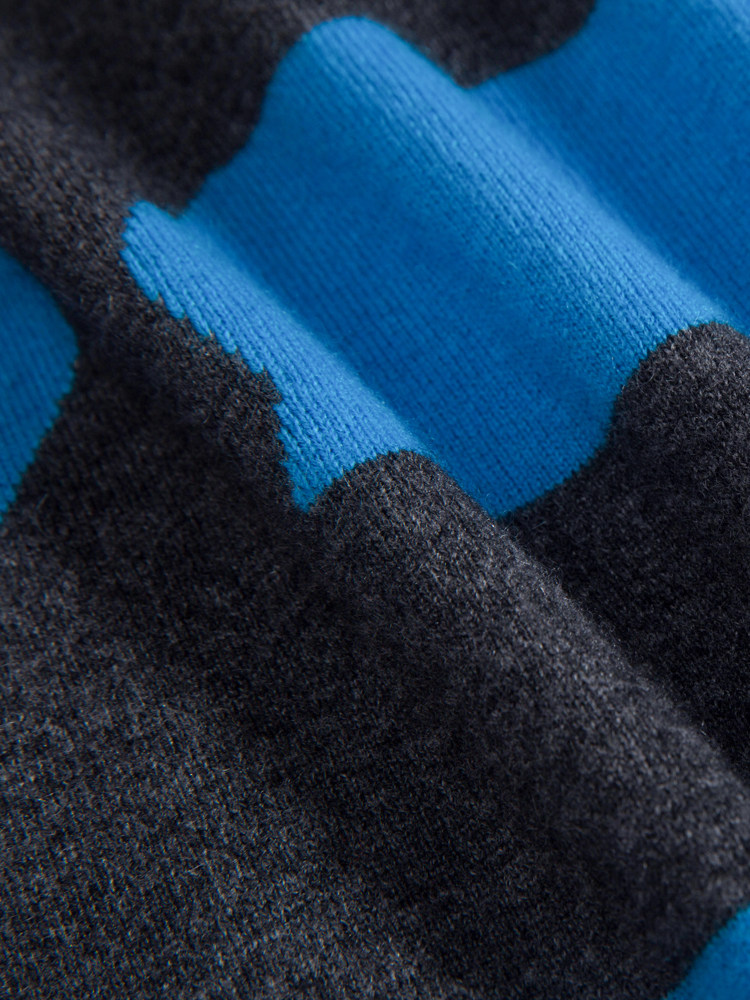 겨울철 남성용 불규칙한 배색 스트라이프 스웨터 청소년용 풀오버와 동일한 스타일 라운드 넥이 있는 남아 및 여아용 캐시미어 스웨터