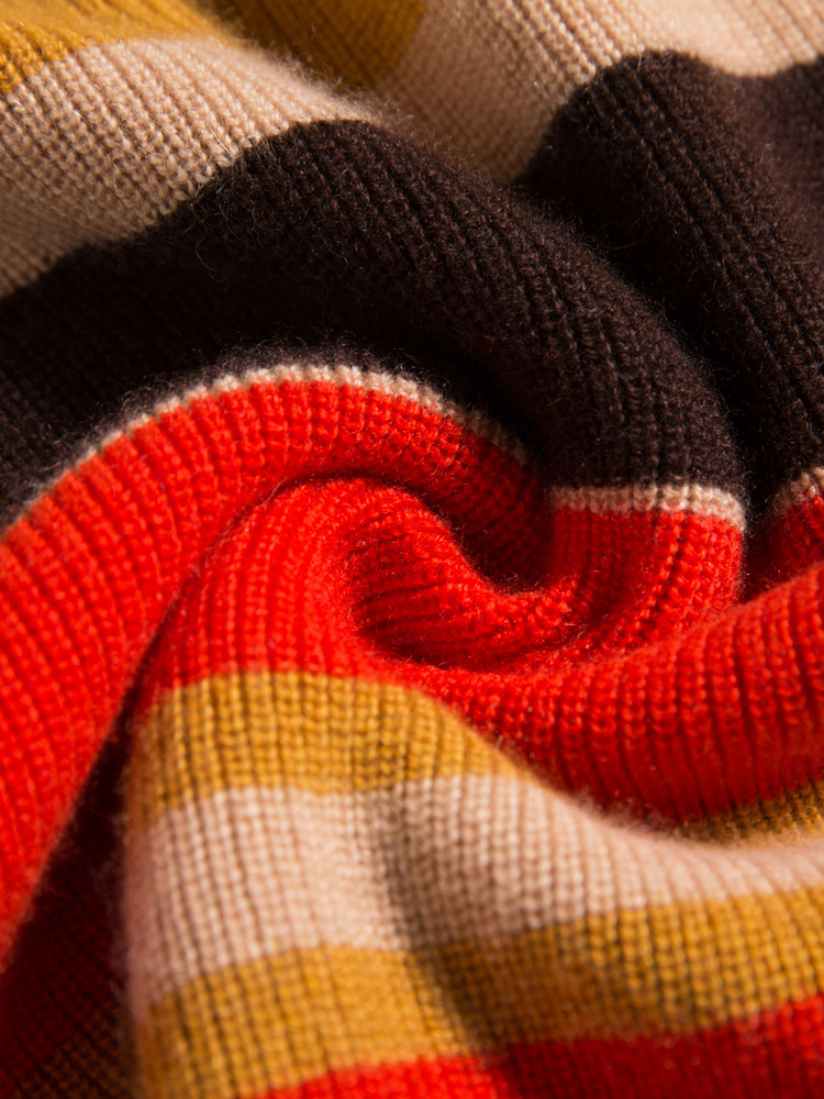 남성용 연예인 같은 스타일 대비 스트라이프 스웨터 겨울 캐주얼 스웨터 두꺼운 지퍼 칼라가 있는 남성용 하프 터틀넥 캐시미어 스웨터