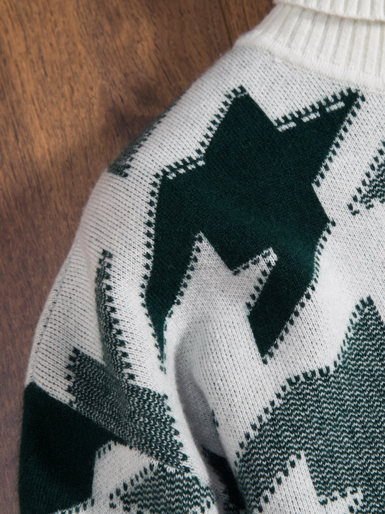 스타와 같은 겨울 남성용 물떼새 격자 스웨터 남성용 헤비급 3가닥 두꺼운 터틀넥 캐시미어 스웨터 두꺼운 남성용