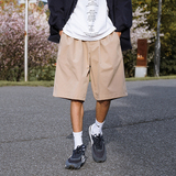 日系cityboy工装短裤男夏季薄款宽松休闲潮牌藏青色校服五分裤子，男装休闲裤，星座902