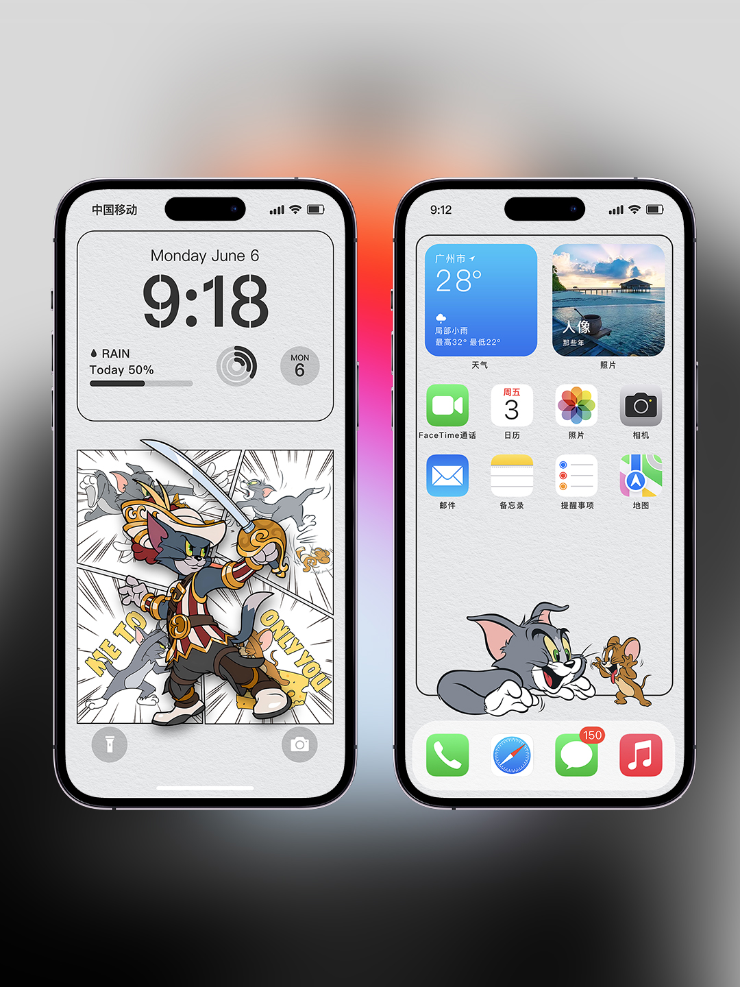 猫和老鼠 4k高清手机壁纸 iPhone手机壁纸动漫卡通复古漫画风格12