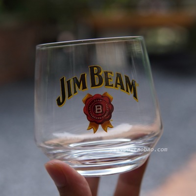 SUNTORY JIMBEAM三得利金宾WHISKEY玻璃杯威士忌杯冰球杯嗨棒杯