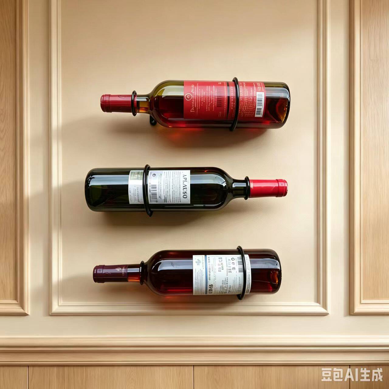 红酒展示架单瓶葡萄酒架上墙