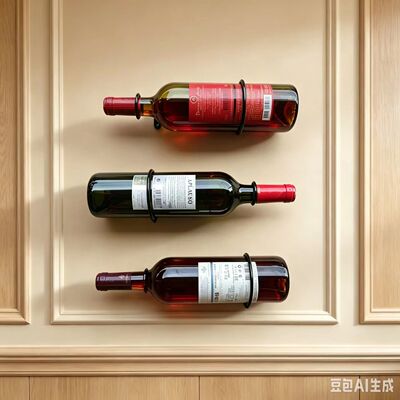 红酒展示架单瓶葡萄酒架上墙