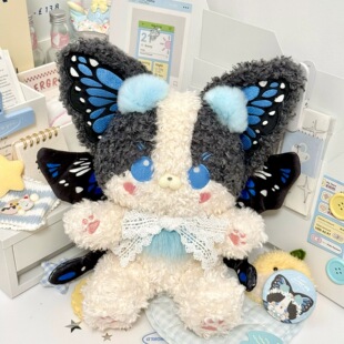 猫丸原创幻想生物系列蝴蝶小狗小猫小26cm毛绒挂件手办摆件礼物女