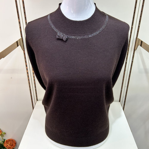 秋冬洋气高领妈妈羊毛衫