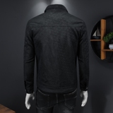 2025年春款新款男士翻领机车皮外套修身潮男货号1819P145假模图，男装皮衣，钱塘6007(原2006)