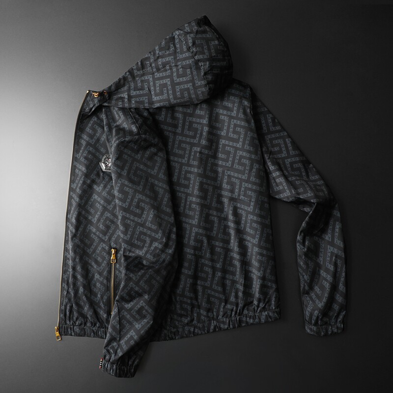 2024年秋冬新款男士连帽款潮男夹克外套.货号2348P175平铺图,男装夹克,钱塘6007(原2006)