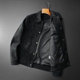 2025秋冬新款男士翻领机车皮外套修身潮男货号6375P145平铺图，男装皮衣，钱塘6007(原2006)