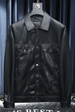 2024秋冬新款男士翻领机车皮外套修身潮男6180P175黑色沙发底，男装皮衣，钱塘6007(原2006)