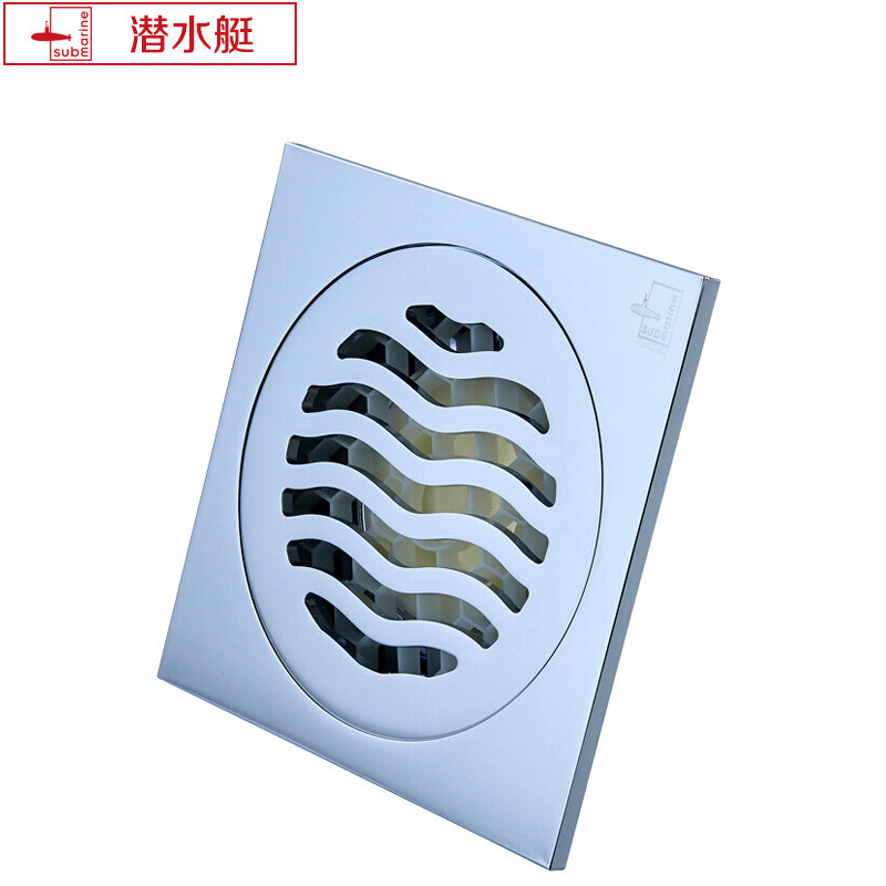 潜水艇（Submarine）TF40-10B 铜质超薄防臭地漏 40管/50管可用