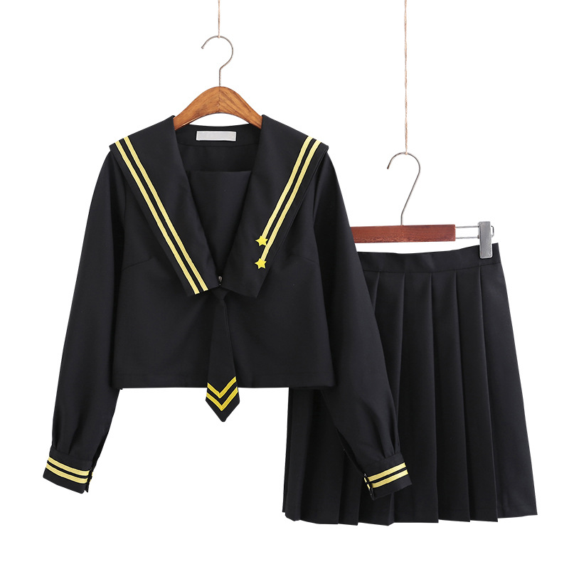日系正统流星二本jk制服套装水手服