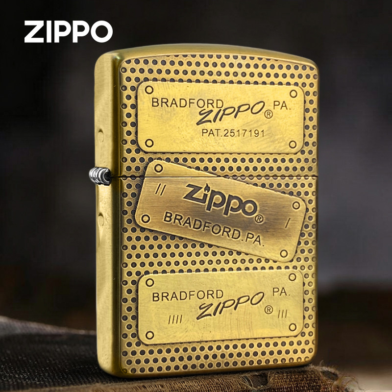 Zippo清风168复古底标经典