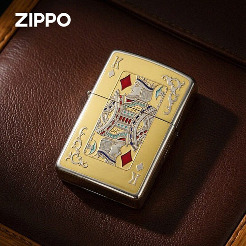 ZIPPO205扑克牌方块K国王
