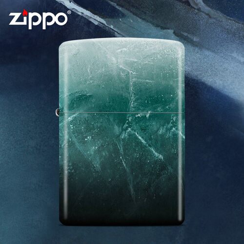 ZIPPO彩印翡翠大理石肌理纹