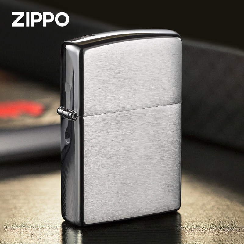 zippo打火机银色光板200镀铬拉丝207花砂250白冰1937复刻镜面切角