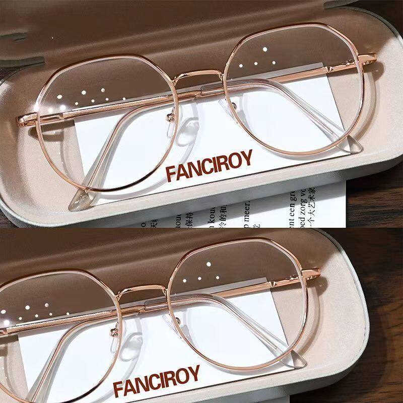 防蓝光辐射近视眼镜ins高颜值多边形眼镜学生上课眼镜素颜平光镜